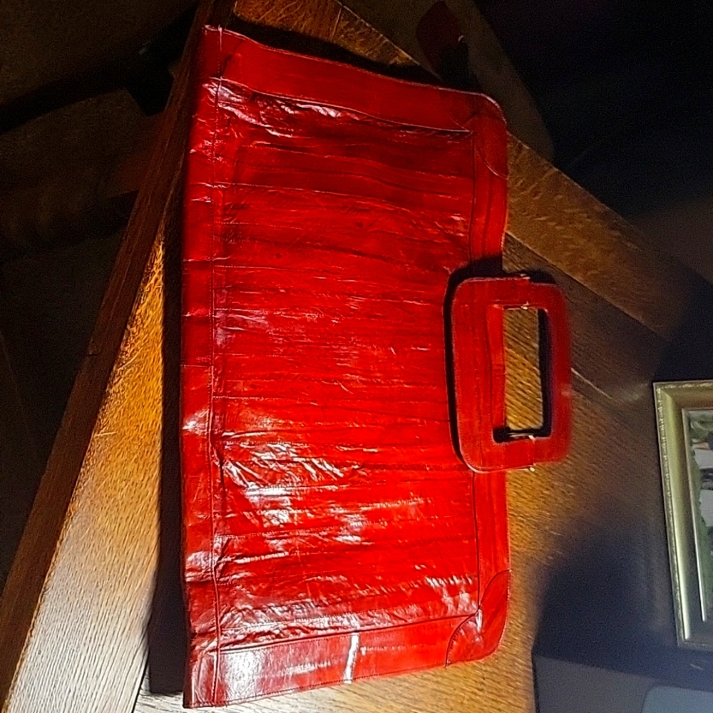 Beautiful eel skin portfolio brief Case
